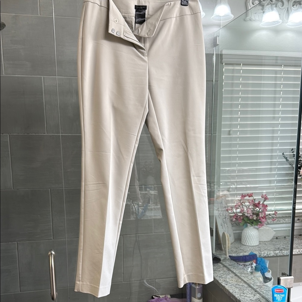 Ann Taylor Factory Tan Trousers with Textured Fabric